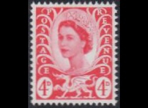 GB-Wales Mi.Nr. 11 Freim.Königin Elisabeth II (4)