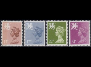 GB-Wales Mi.Nr. 42-45 Freim.Königin Elisabeth II (4 Werte)
