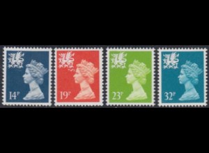 GB-Wales Mi.Nr. 48-51 Freim.Königin Elisabeth II (4 Werte)