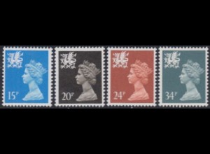 GB-Wales Mi.Nr. 52-55 Freim.Königin Elisabeth II (4 Werte)