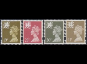 GB-Wales Mi.Nr. 64-67 Freim.Königin Elisabeth II (4 Werte)