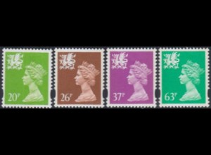 GB-Wales Mi.Nr. 68-71 Freim.Königin Elisabeth II (4 Werte)