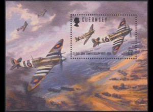 Guernsey Mi.Nr. Block 11 Landung d.Alliierten in Normandie, Jagdflugzeuge