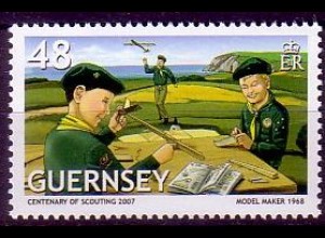 Guernsey Mi.Nr. 1133 100 Jahre Pfadfinderbewegung, Modellbau (48)