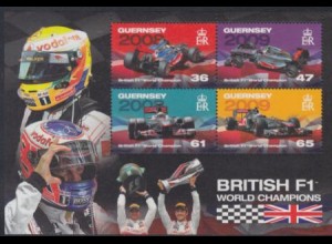 Guernsey Mi.Nr. Block 57 Britische Formel-1-Weltmeister Button u.Hamilton