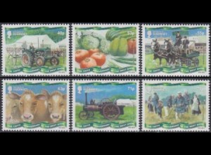 Guernsey Mi.Nr. 1436-41 100J.Garten-u.Landwirtschaftsausstellg. West Show (6W.)