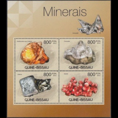 Guinea-Bissau Mi.Nr. Klbg.5927-30 Mineralien