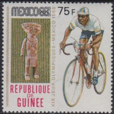 Guinea Mi.Nr. 518A Olympia 1968 Mexiko, Radsport (75)