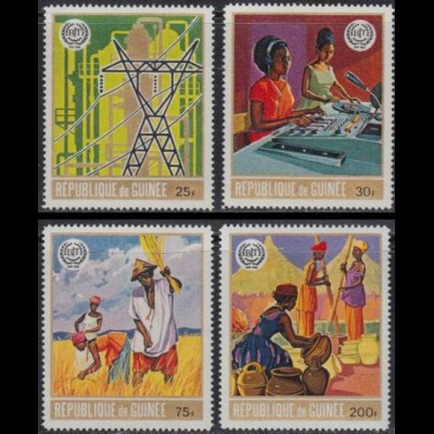 Guinea Mi.Nr. 549-52A 50J. Int. Arbeitsorganisation ILO (4 Werte)