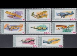 Guinea Mi.Nr. 850-57A Geschichte der Luftfahrt (8 Werte)