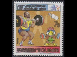Guinea Mi.Nr. 928A Olympia 1984 Los Angeles, Gewichtheben (7)