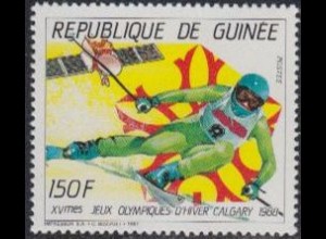 Guinea Mi.Nr. 1157A Olympia 1988 Calgary, Alpiner Skilauf (150)