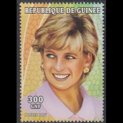 Guinea Mi.Nr. 1692 Tod von Prinzessin Diana, Diana mit rosa Kleid (300)