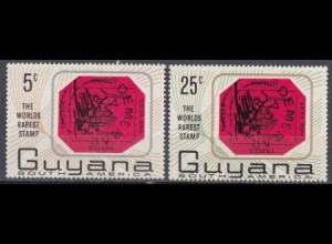 Guyana Mi.Nr. 267-68 110.Jahrestag Ausgabe MiNr. 9 von Guyana (2 Werte)
