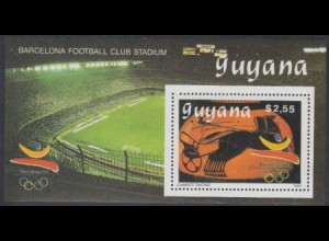 Guyana Mi.Nr. Block 67 Olympia 1992 Barcelona, Antikes Wagenrennen 