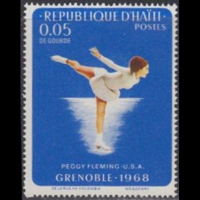 Haiti Mi.Nr. 988 Olympia 1968 Grenoble, Fleming, Eiskunstlauf (0,05)