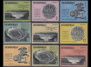 Honduras Mi.Nr. 607-15 Olympia 1964 Tokio (9 Werte)