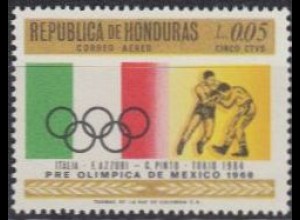 Honduras Mi.Nr. 697 Olympia 1968 Mexiko, ital. Flagge, Boxen (0,05)