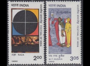 Indien Mi.Nr. 915-16 Gegenwartskunst (2 Werte)