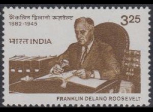 Indien Mi.Nr. 941 100.Geb.Franklin D. Roosevelt, USA-Präsident (3,25)