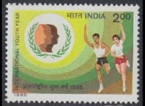 Indien Mi.Nr. 1043 Int.Jahr der Jugend, Läufer (2,00)