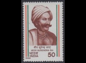 Indien Mi.Nr. 1078 Gesch.d.Unabhängigkeitsbewegung, Veer Surendra Sai (50)
