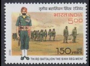Indien Mi.Nr. 2123 Sikh-Regiment, Soldaten (5,00)