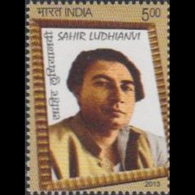 Indien Mi.Nr. 2703 Sahir Ludhianvi, Dichter (5.00)