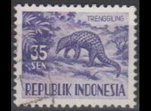 Indonesien Mi.Nr. 177 Freim. Einheimische Tiere, Sundaschuppentier (35)