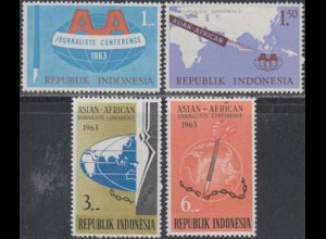 Indonesien Mi.Nr. 396-99 Asiat.-Afrik.Journalisten-Konferenz (4 Werte)