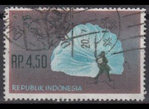 Indonesien Mi.Nr. 401 Eingl.von Irian Barat, Fallschirmjäger bei Landung (4,50)