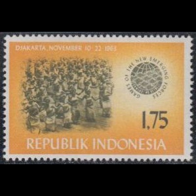 Indonesien Mi.Nr. 414 GANEFO-Sportspiele, Pendet-Tanz (1,75)