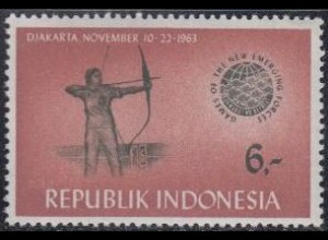 Indonesien Mi.Nr. 416 GANEFO-Sportspiele, Bogenschießen (6)