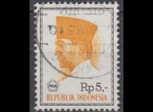 Indonesien Mi.Nr. 533 Freim. Präs.Sukarno, mit Jahreszahl und Währung (5)