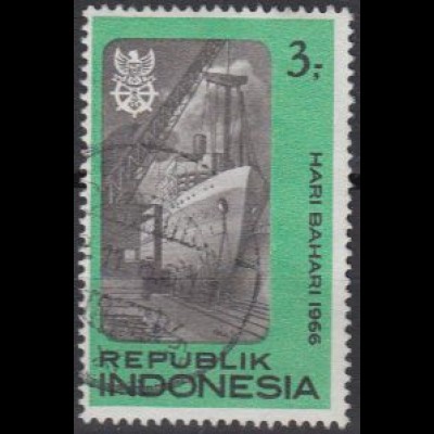 Indonesien Mi.Nr. 547 Tag der Seefahrt, Dampfer im Trockendock (3)
