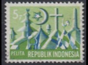Indonesien Mi.Nr. 644Aa Freim. Fünfjahresplan, Religionsgemeinschaften (5)