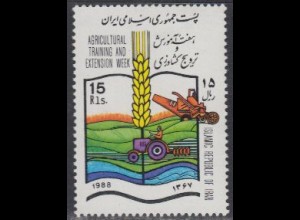 Iran Mi.Nr. 2315 Landwirtsch. Ausbildung, Buch mit Feldern, Ähre (15)