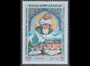 Iran Mi.Nr. 3020 Kulturelles Erbe, Djalal od-Din Rumi (650)