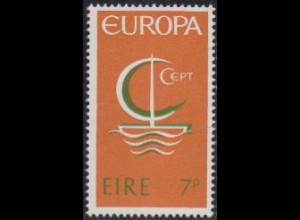 Irland Mi.Nr. 188 Europa 66, Stilisiertes Segelboot (7)