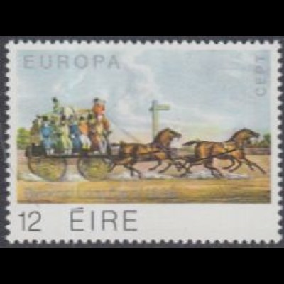 Irland Mi.Nr. 412 Europa 79, Geschichte Post-+Fernmeldewesen, Reisekutsche (12)