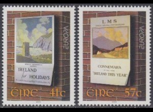 Irland Mi.Nr. 1499-1500 Europa 03, Plakatkunst (2 Werte)