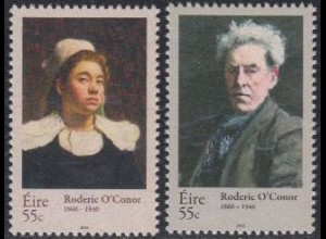 Irland Mi.Nr. 1932-33 150.Geb. Roderic O'Conor, Gemälde (2 Werte)