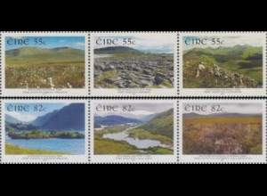 Irland Mi.Nr. Zdr.1974-79A Nationalparks (2 Dreierstreifen)