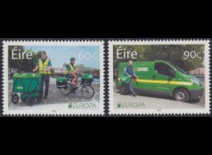 Irland Mi.Nr. 2051-52 Europa 13, Postfahrzeuge (2 Werte)