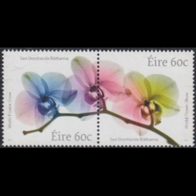 Irland Mi.Nr. Zdr.2094-95 World Flower Show 2014, Orchidee