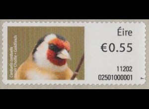 Irland ATM Sonderdruck Mi.Nr. 29So Tiere, Stieglitz, skl. (0,55)