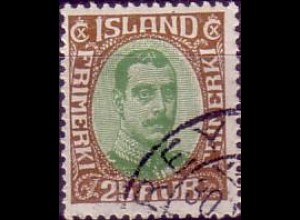 Island Mi.Nr. 92 König Christian X. im Oval (25)