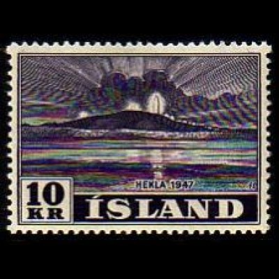 Island Mi.Nr. 253 Freim. Ausbruch des Vulkans Hekla (10)