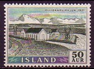 Island Mi.Nr. 304 Freim. Elektrizitätswerke, Kraftwerk Ellidaàr (50)