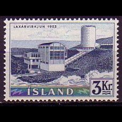 Island Mi.Nr. 309 Freim. Elektrizitätswerke, Kraftwerk Laxàr (3)